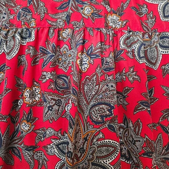Paisley bow tie Blouse Alfred Dunner Size 14 - Picture 4 of 8